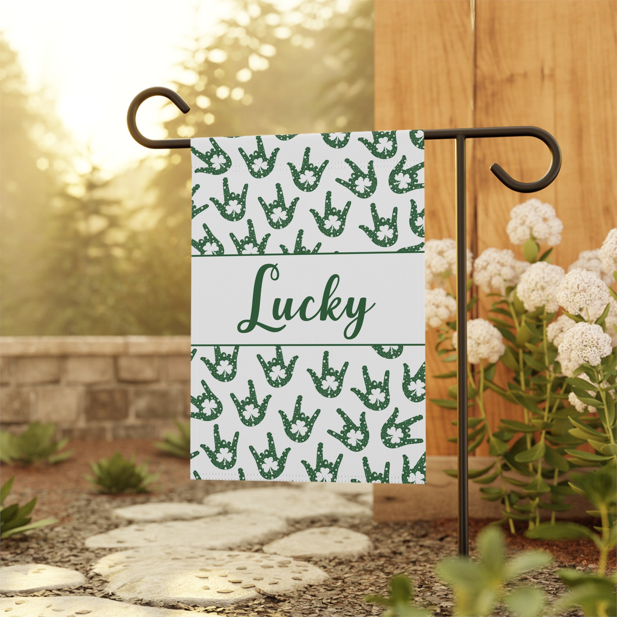 Lucky to be Loved Garden Banner