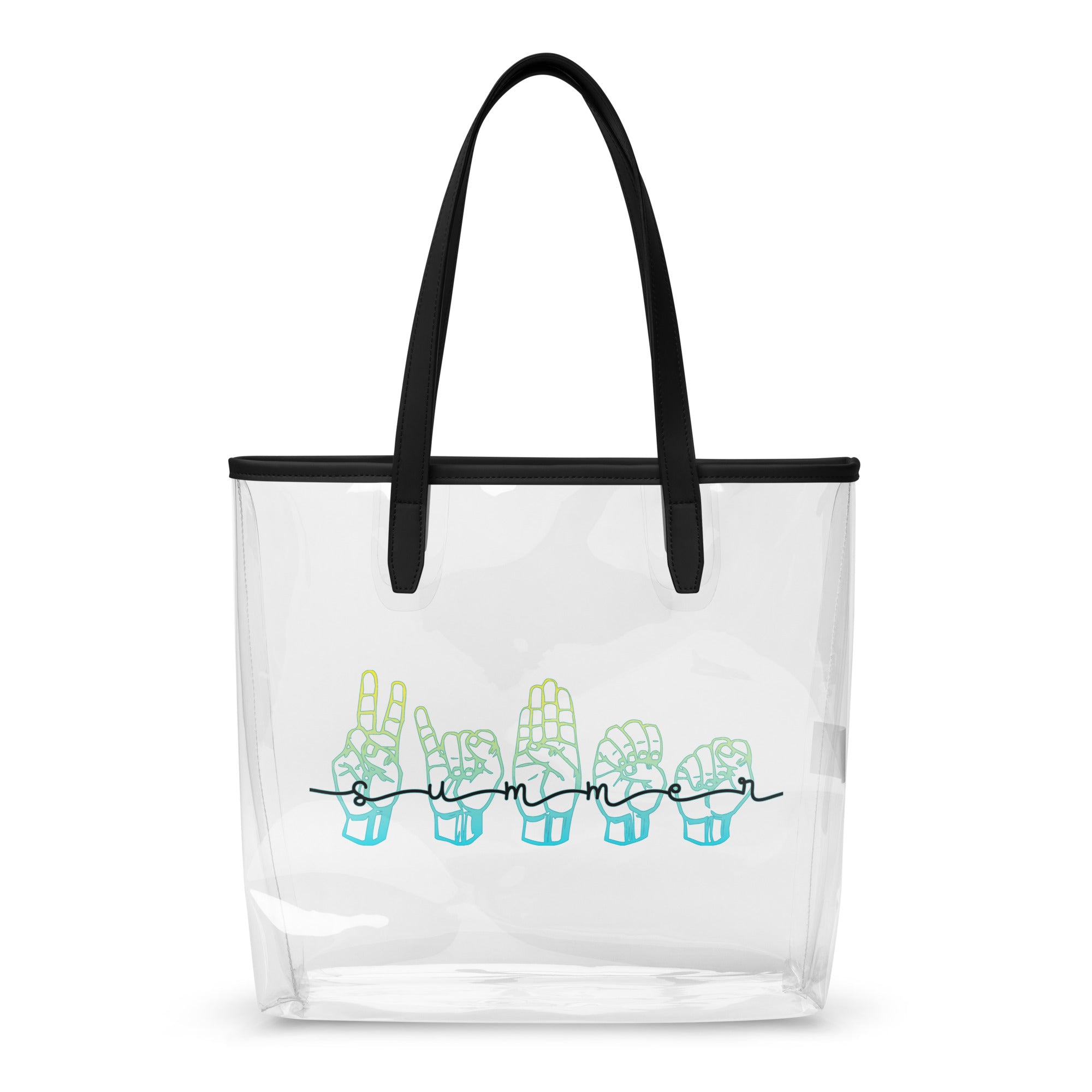 Summer Vibes Clear Tote Bag