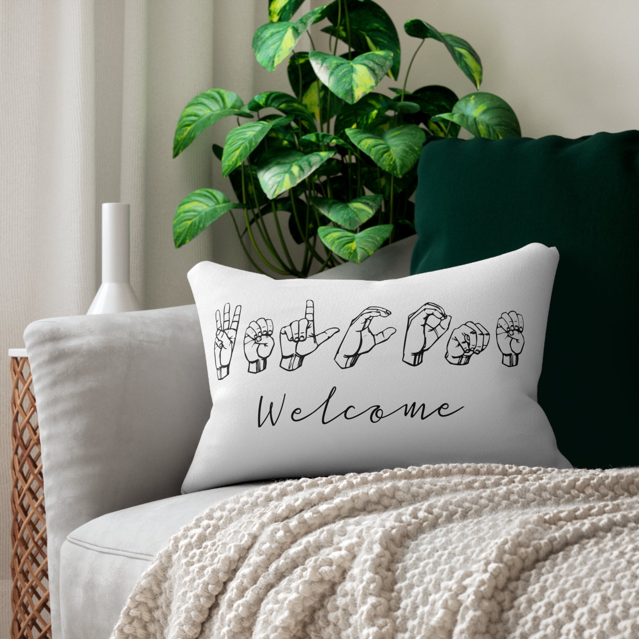 Welcome Home Pillow – ASL Edition