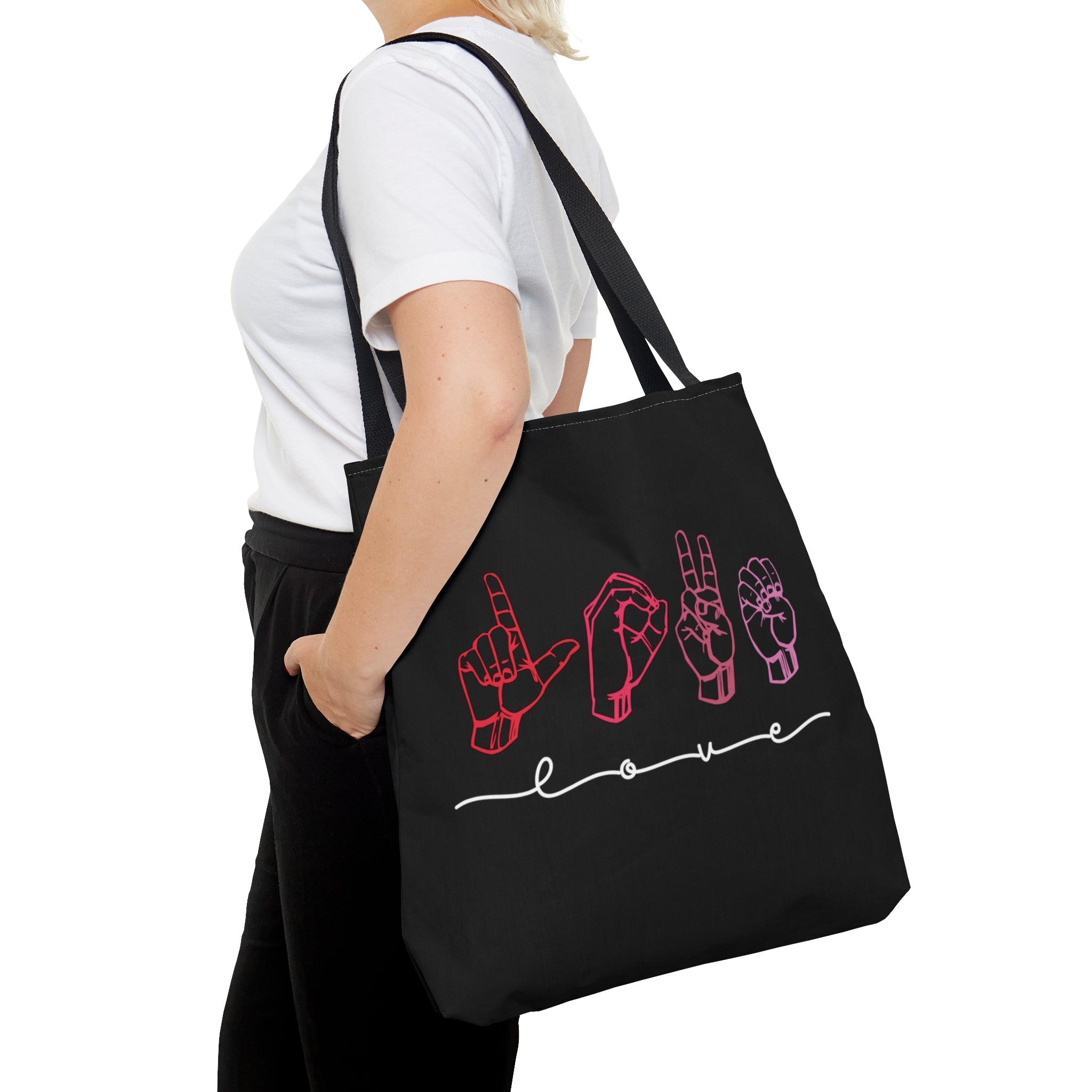 LOVE Sign Language Tote Bag