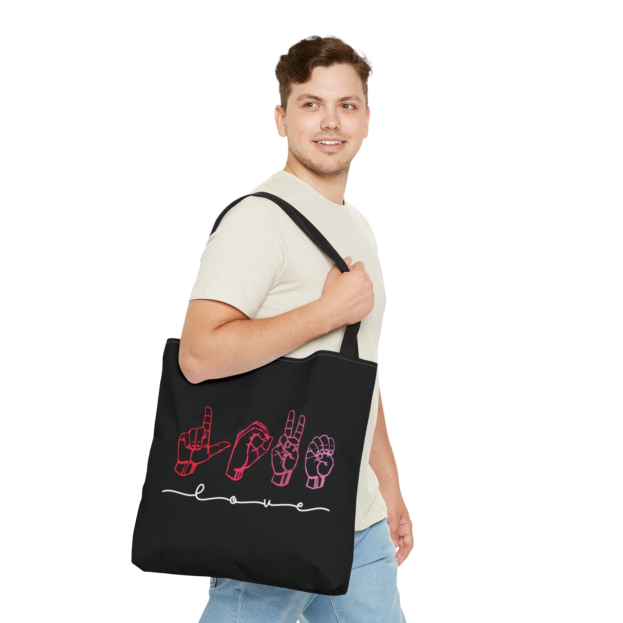 LOVE Sign Language Tote Bag