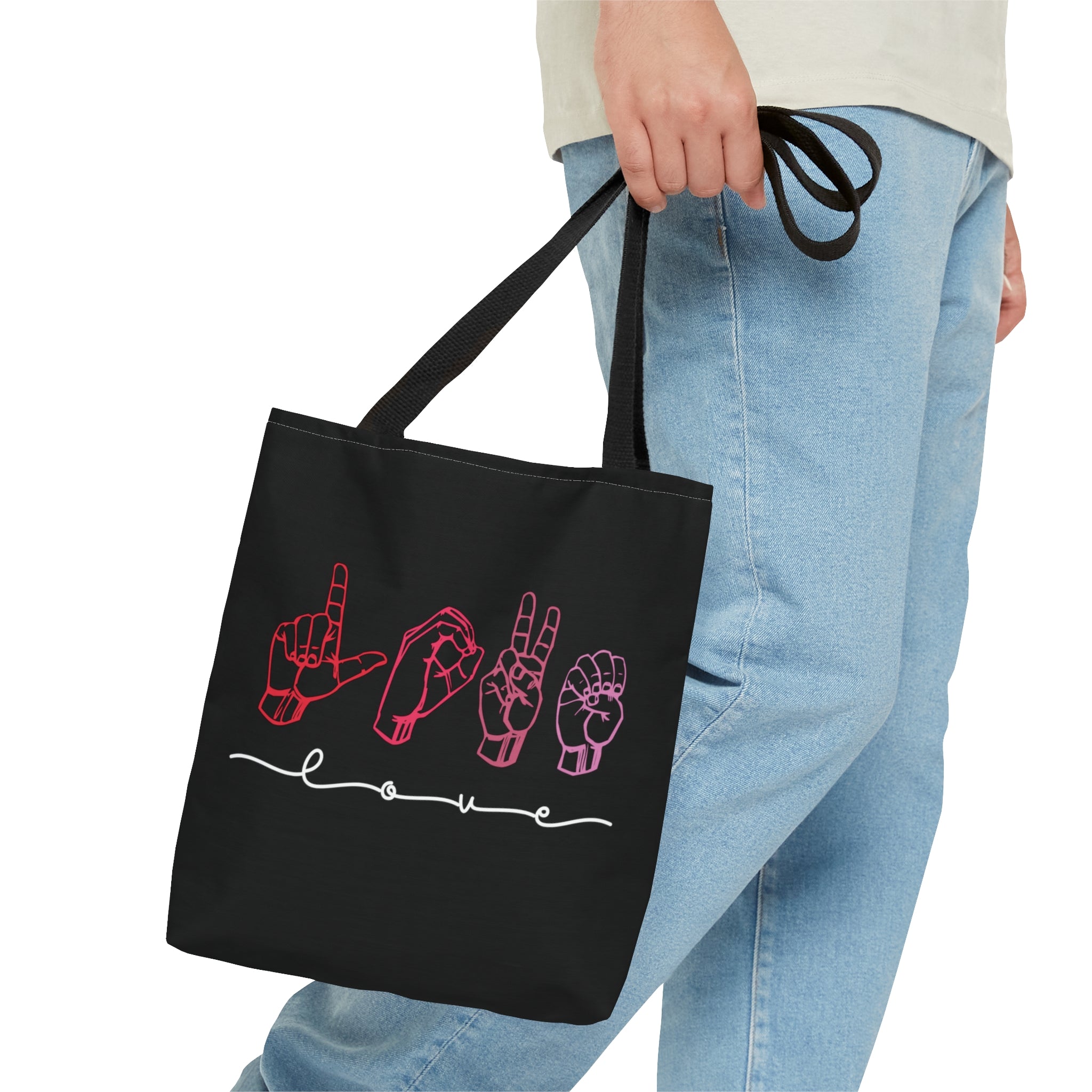 LOVE Sign Language Tote Bag